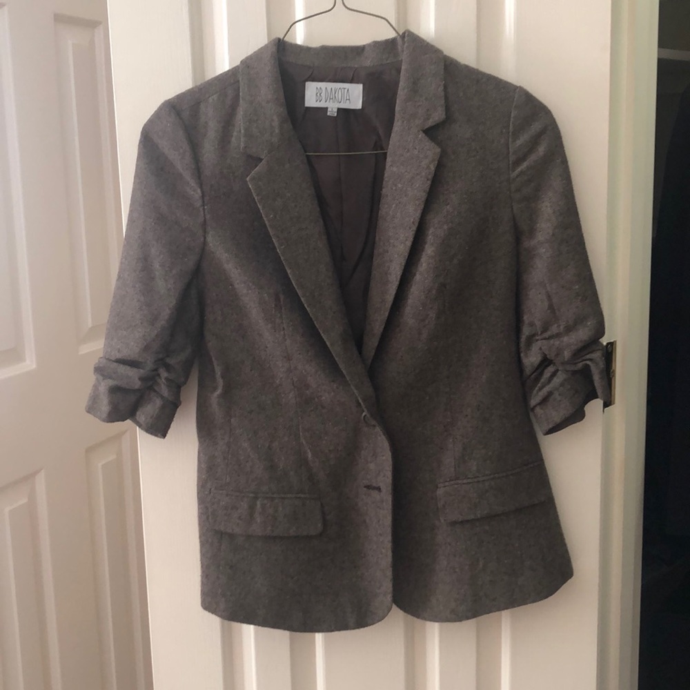 BB Dakota brown tweed blazer